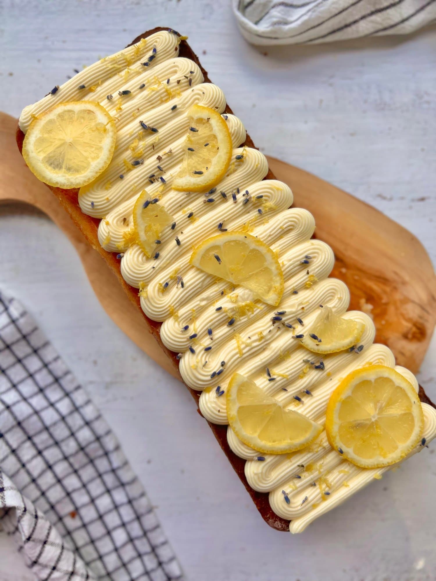 Lemon Pound Cake w/ Lavender Cremeux